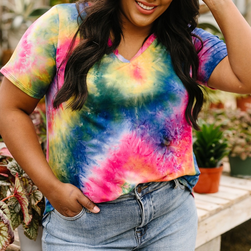 Sapphire Tie Dye Fantasy Top - Picture 2 of 9